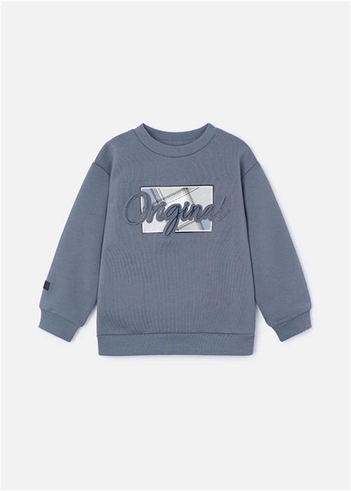 Mayoral Erkek Çocuk Baskılı Sweatshirt Gri 4452