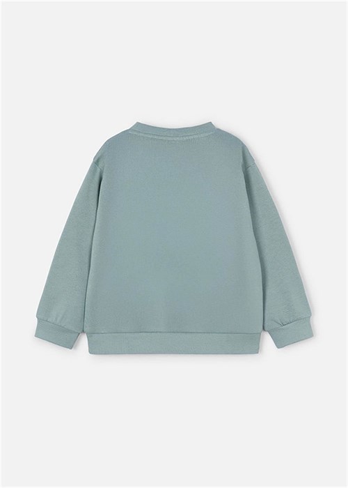 Mayoral Erkek Çocuk Baskılı Sweatshirt Mint 4408