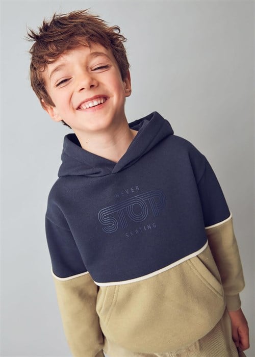 Mayoral Erkek Çocuk Baskılı Sweatshirt Lacivert 4410