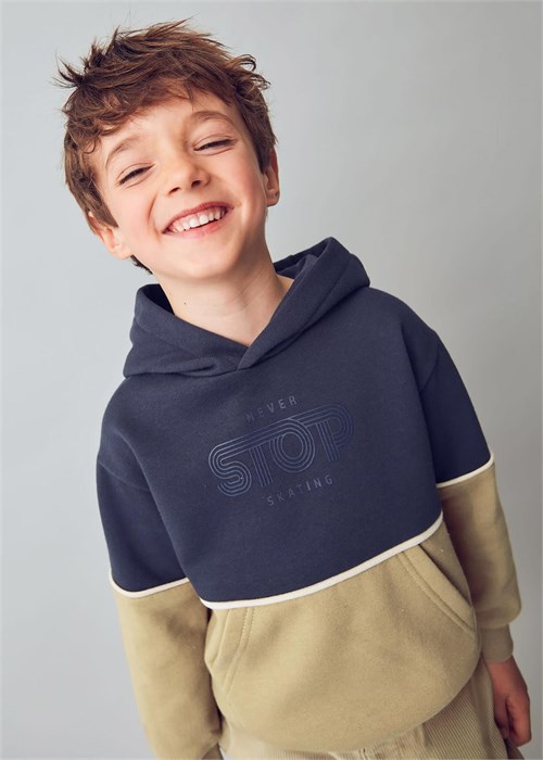 Mayoral Erkek Çocuk Baskılı Sweatshirt Lacivert 4410