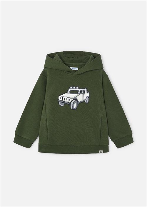Mayoral Erkek Çocuk Baskılı Sweatshirt Koyu Yeşil 4451