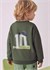 Mayoral Erkek Çocuk Baskılı Sweatshirt Yeşil 4401