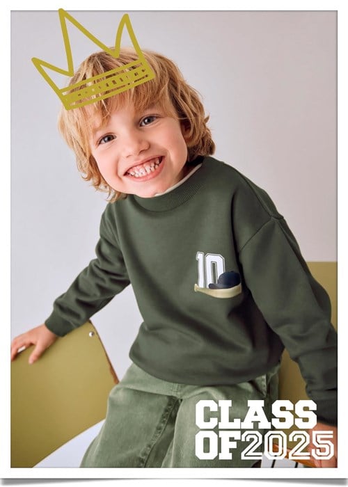Mayoral Erkek Çocuk Baskılı Sweatshirt Yeşil 4401