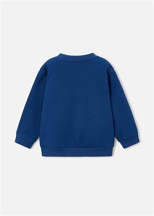 Mayoral Erkek Çocuk Baskılı Sweatshirt Lacivert 4457