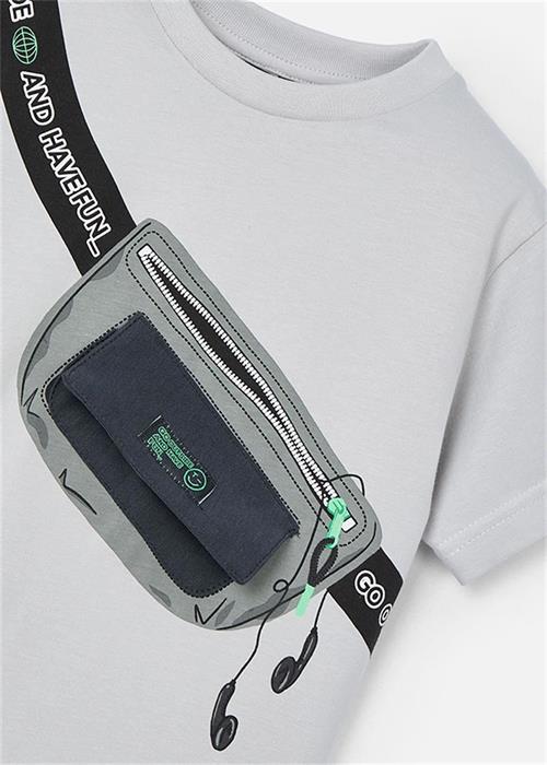 Mayoral Erkek Çocuk Baskılı Tişört Gri 3036