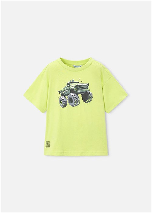Mayoral Erkek Çocuk Baskılı Tişört Yeşil 3069