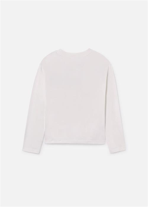 Mayoral Erkek Çocuk Baskılı Uzun Kollu Tişört Beyaz 7013
