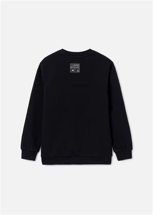 Mayoral Erkek Çocuk Cepli Sweatshirt Siyah 6468