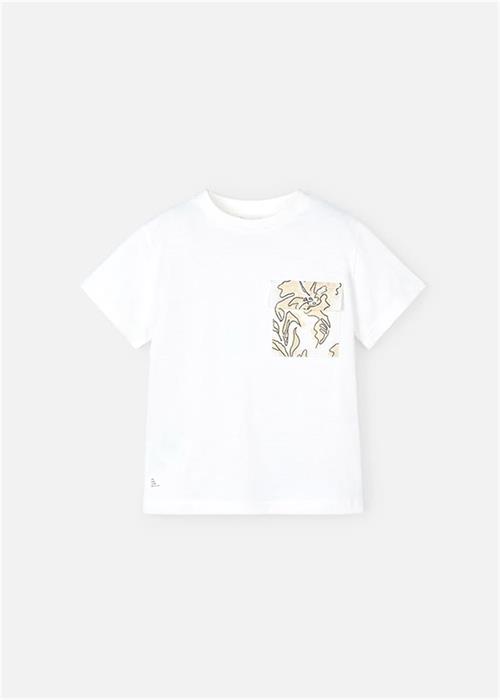 Mayoral Erkek Çocuk Cepli Tişört Krem 3032