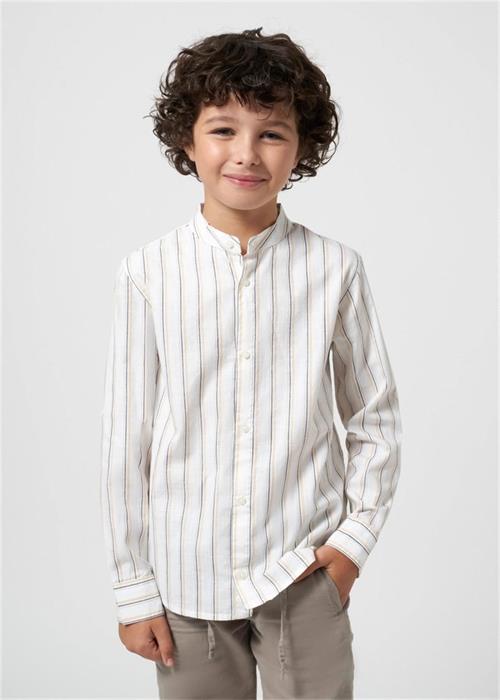 Mayoral Erkek Çocuk Çizgili Uzun Kollu Gömlek Sarı 6122