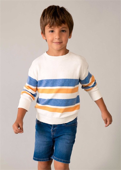 Mayoral Erkek Çocuk Denim Kot Şort Mavi 3205