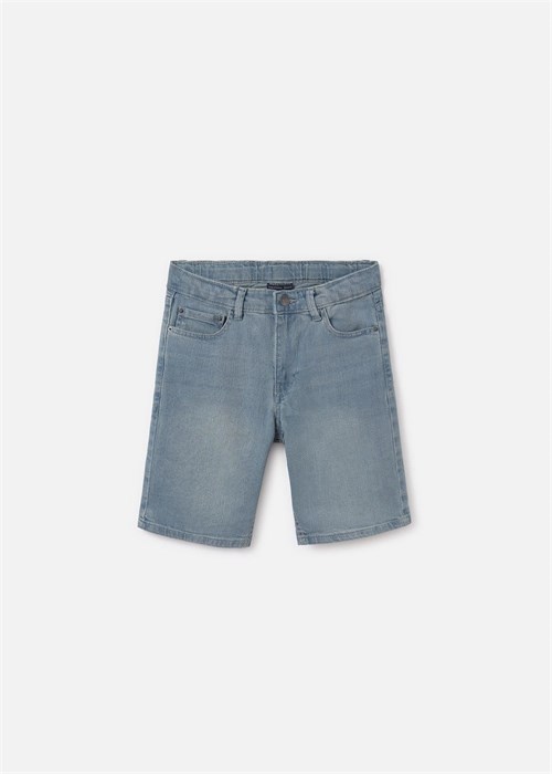 Mayoral Erkek Çocuk Denim Şort Gri-Mavi 252