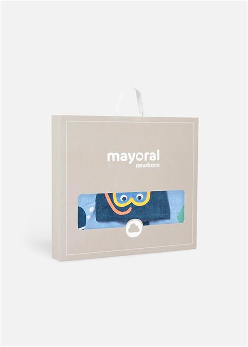 Mayoral Erkek Çocuk Deniz Altı Kapüşonlu Plaj Havlusu Mavi 9114
