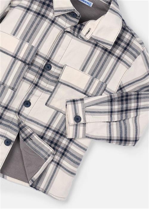 Mayoral Erkek Çocuk Ekose Gömlek Gri 4123