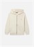 Mayoral Erkek Çocuk Fermuarlı Kapüşonlu Sweatshirt Ceket Krem 804