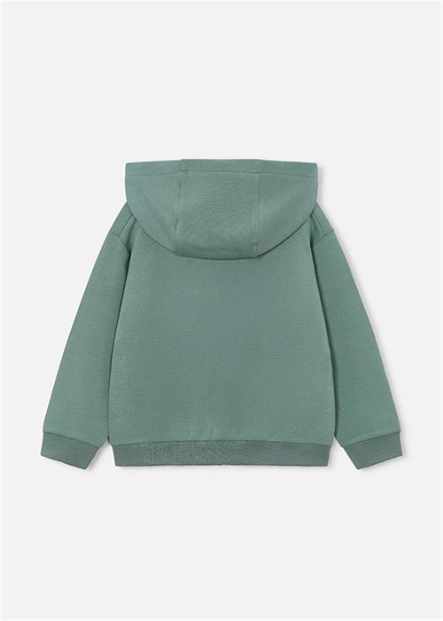 Mayoral Erkek Çocuk Fermuarlı Kapüşonlu Sweatshirt Yeşil 3442