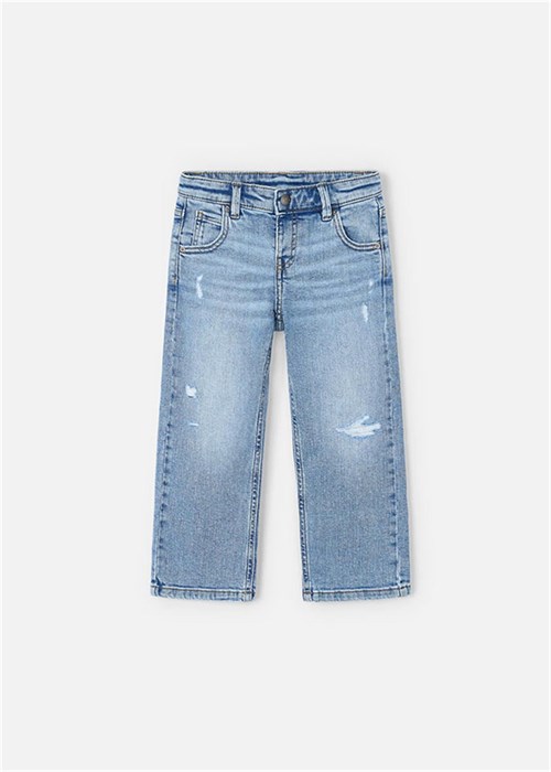 Mayoral Erkek Çocuk Geniş Paça Kot Pantolon Mavi 4565