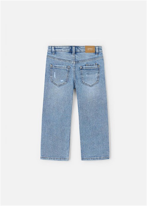 Mayoral Erkek Çocuk Geniş Paça Kot Pantolon Mavi 4565