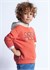 Mayoral Erkek Çocuk İşlemeli Kapüşonlu Sweatshirt Kırmızı 3482