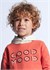 Mayoral Erkek Çocuk İşlemeli Kapüşonlu Sweatshirt Kırmızı 3482