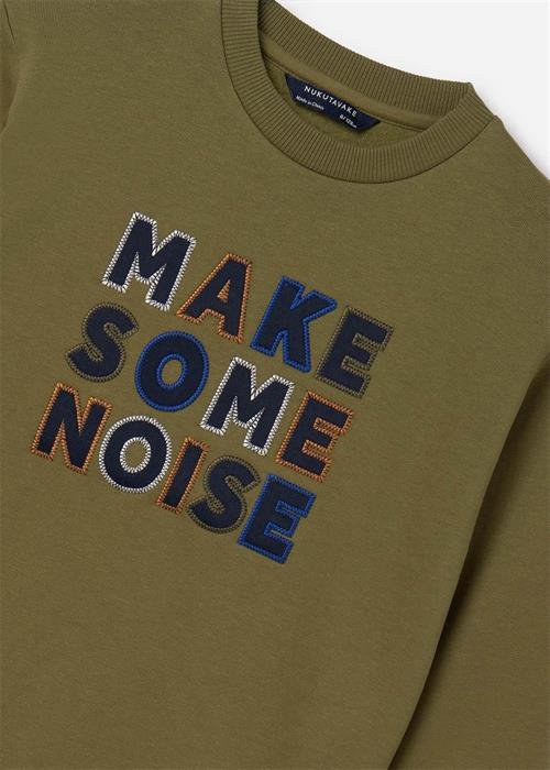 Mayoral Erkek Çocuk İşlemeli Sweatshirt Haki 7488