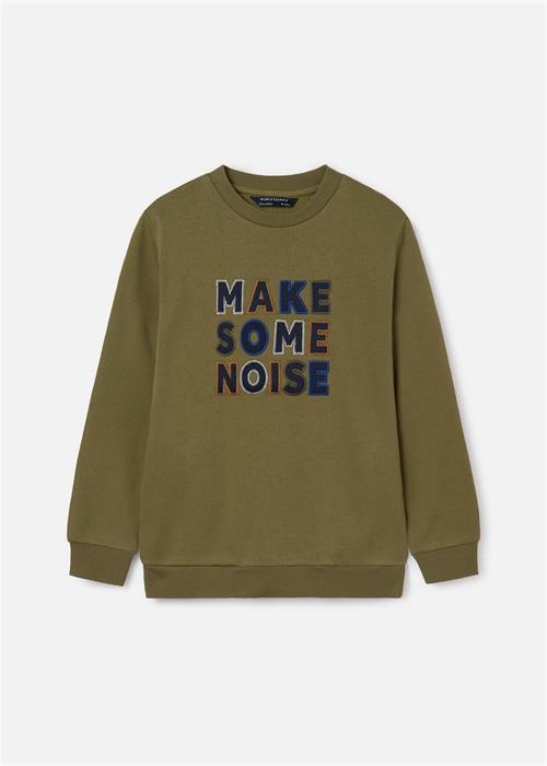 Mayoral Erkek Çocuk İşlemeli Sweatshirt Haki 7488