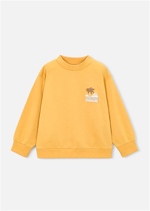 Mayoral Erkek Çocuk Kabartmalı Sweatshirt Hardal 3434