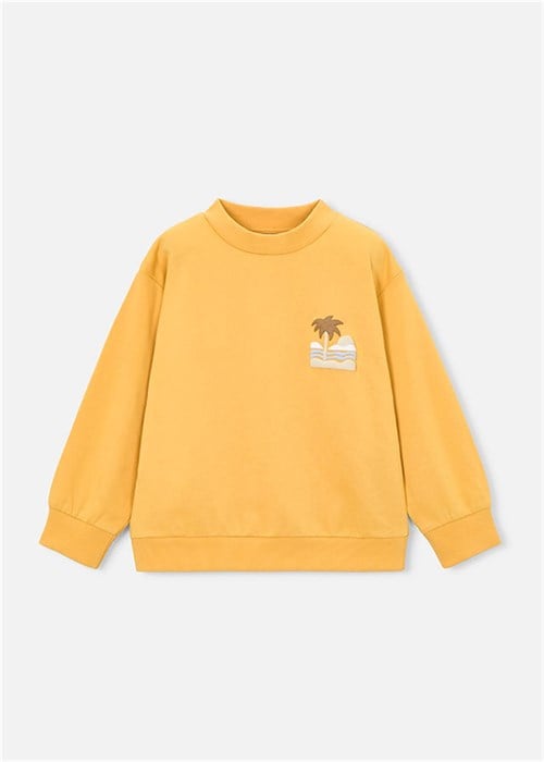 Mayoral Erkek Çocuk Kabartmalı Sweatshirt Hardal 3434