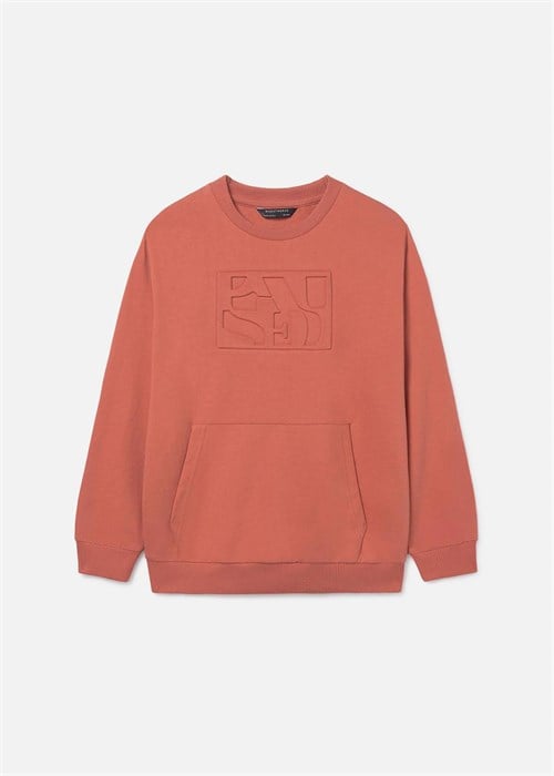 Mayoral Erkek Çocuk Kabartmalı Sweatshirt Kiremit 6412
