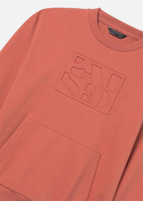 Mayoral Erkek Çocuk Kabartmalı Sweatshirt Kiremit 6412