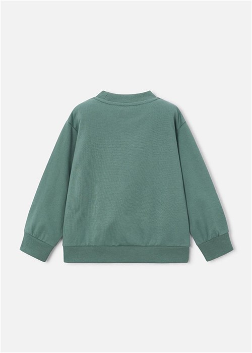 Mayoral Erkek Çocuk Kabartmalı Sweatshirt Yeşil 3434