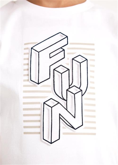 Mayoral Erkek Çocuk Kabartmalı Tişört Beyaz 3027