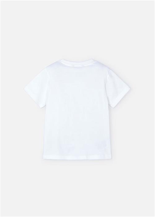 Mayoral Erkek Çocuk Kabartmalı Tişört Beyaz 3027