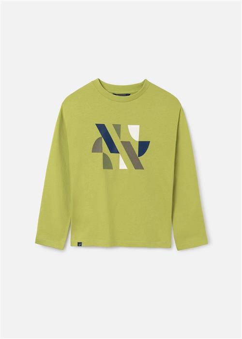 Mayoral Erkek Çocuk Kabartmalı Uzun Kollu Tişört Yeşil 7080