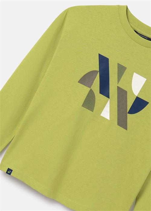 Mayoral Erkek Çocuk Kabartmalı Uzun Kollu Tişört Yeşil 7080