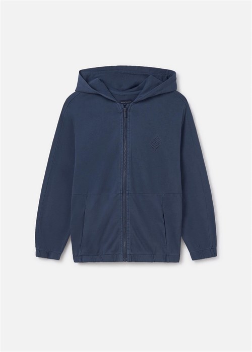 Mayoral Erkek Çocuk Kapüşonlu Fermuarlı Sweatshirt Lacivert 6489