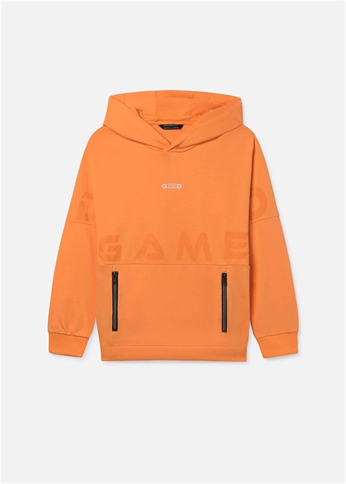 Mayoral Erkek Çocuk Kapüşonlu Sweatshirt Turuncu 6411