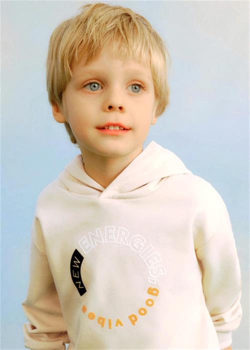 Mayoral Erkek Çocuk Kapüşonlu Sweatshirt Krem 3416