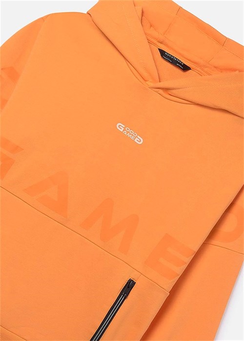Mayoral Erkek Çocuk Kapüşonlu Sweatshirt Turuncu 6411