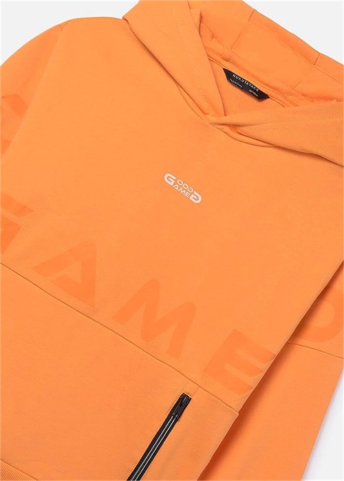 Mayoral Erkek Çocuk Kapüşonlu Sweatshirt Turuncu 6411