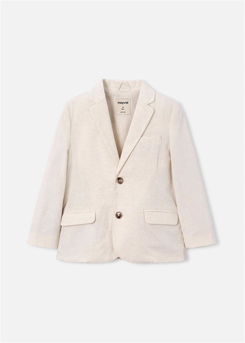 Mayoral Erkek Çocuk Kareli Blazer Ceket Krem 3437