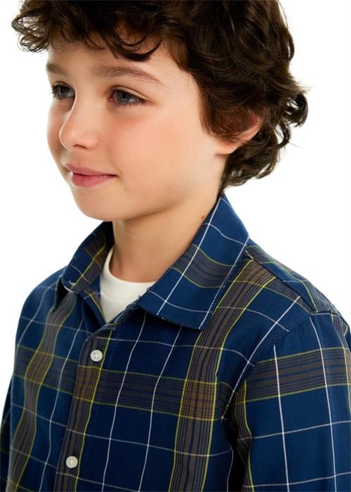 Mayoral Erkek Çocuk Kareli Gömlek Lacivert 7110