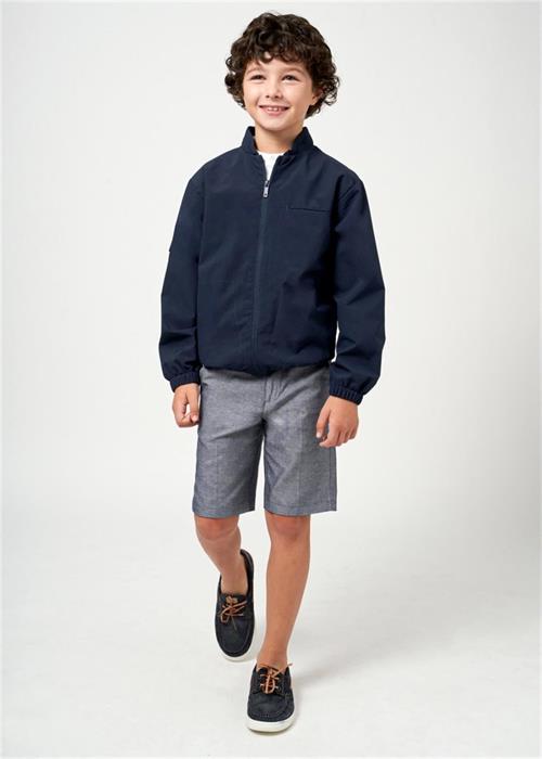 Mayoral Erkek Çocuk Keten Bermuda Şort Gri 6279