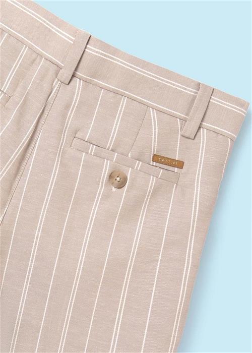 Mayoral Erkek Çocuk Keten Bermuda Şort Bej 6279