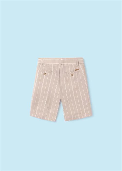 Mayoral Erkek Çocuk Keten Bermuda Şort Bej 6279