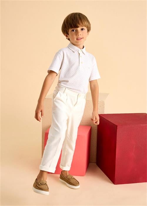 Mayoral Erkek Çocuk Keten Pantolon Krem 3563