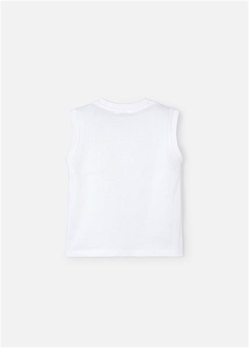 Mayoral Erkek Çocuk Kolsuz Tişört Beyaz 3053