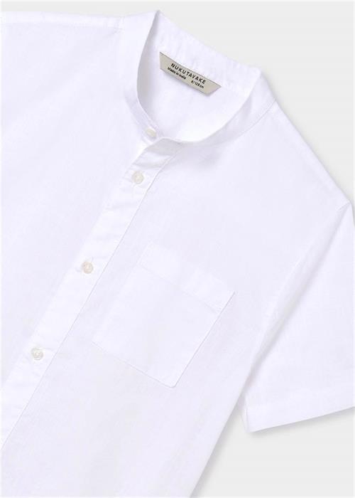 Mayoral Erkek Çocuk Mao Pamuklu Gömlek Beyaz 6118