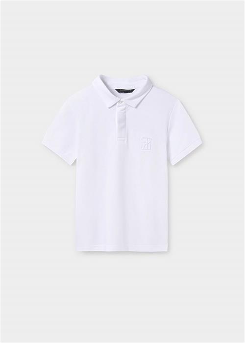 Mayoral Erkek Çocuk Polo Yaka Tişört Beyaz 6127