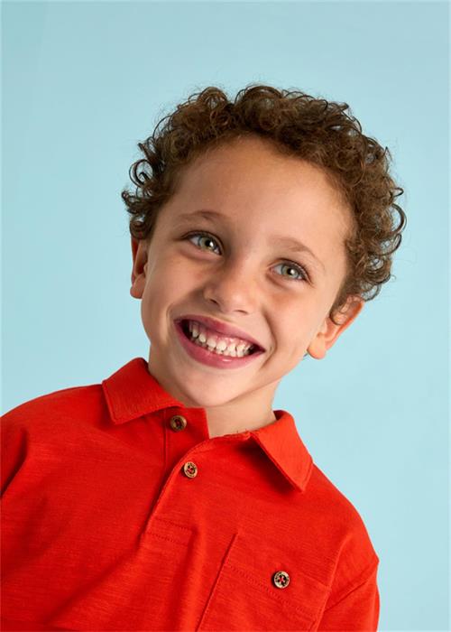 Mayoral Erkek Çocuk Polo Yaka Tişört Kırmızı 3109  